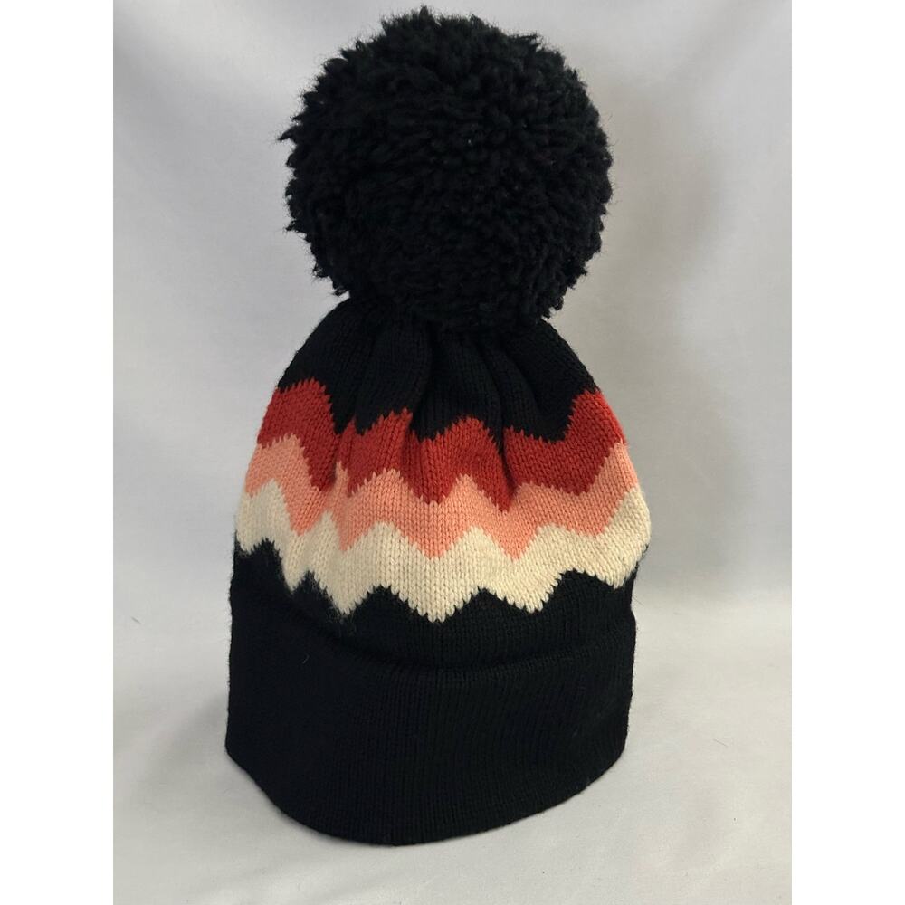 VTG Itchnomo Wool Ski Hat beanie POM Swing West Winter warm Black Red pink cream